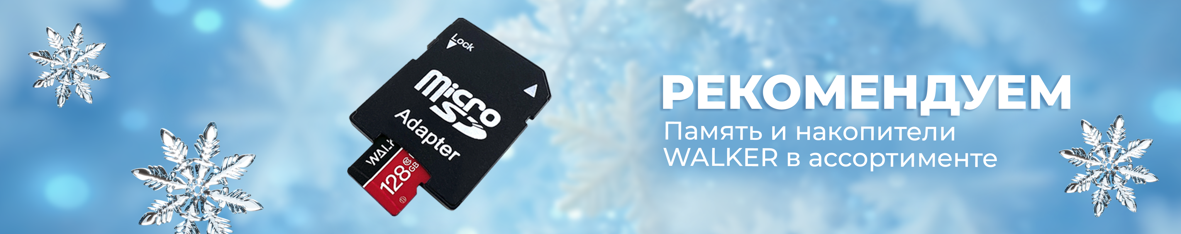 Рекомендуем Память и накопители Walker в ассортименте_05.12.2025