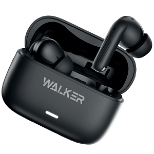 Наушники WALKER WTS-58, шумопод. ANC, вакуумные, независ. работа наушников, черные