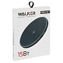 Беспроводное ЗУ WALKER WH-51, 15Вт, быстрый заряд Qi, черное