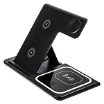 ЗУ беспроводное WX023 3в1 15Вт, черное (-)