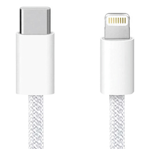 Кабель USB WALKER  C860, Type-C-для Lightning, 30W, (2 метра), поддержка PD, нейлон, белый