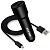 АЗУ WALKER  WCR-22, 2в1, 2.4А, 12Вт, USBx2, + кабель Micro, длинный корпус, черное