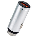 АЗУ WALKER  WCR-23, 3А, 18Вт, USB, поддержка QC, серебряное