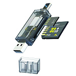 Картридер WALKER WCD-72 (SD/micro SD), Type-C-USB