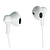 Наушники EP39, вкладыши, микрофон, кнопка ответа, белые