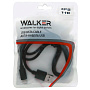 Кабель USB "WALKER" C110, Lightning, в пакете, черный