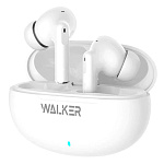 Наушники WALKER WTS-60, шумопод. ENC, независ. работа наушников, белые