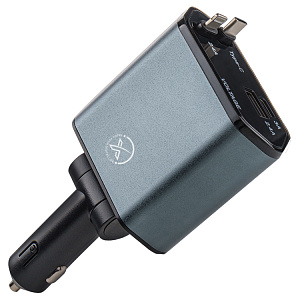 АЗУ CC62, 4в1, 100Вт, для Lightning/USBx2/Type-C, серое (-)