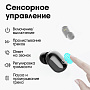 Наушники WALKER WTS-11, независ. работа наушников, цифр. индикатор заряда, черные