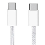 Кабель USB WALKER  C860, Type-C-Type-C, 65W, (2 метра), поддержка PD, нейлон, белый