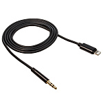 Адаптер WALKER WA-022 IP -- AUX (3.5 мм jack), черный