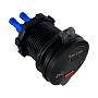 АЗУ AMFOX CCH-07, 38Вт, врезное, USB/Type-C, поддержка QC/PD, черное