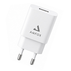 СЗУ AMFOX AH-45, 2.1A, 10,5Вт, USB, белое