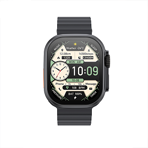 Смарт-часы M11 Ultra, диаг 2,01', IP67, 300 mAh, звонки, уведомления, черные (-)