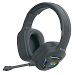 Наушники WALKER  WBT-79, Bluetooth, микрофон, подсветка, полноразмерные, черные, (уценка)