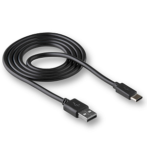 Кабель USB WALKER  C110, Type-C, в пакете, черный
