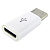 Адаптер AMTC01 TYPE-C (папа) - micro USB (мама) пластиковый в пакете (цвет в ассорт.)