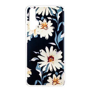 Накладка Phopart для Samsung A01 Core со стразами, цветы №6760