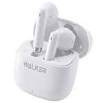 Наушники WALKER WTS-25, вкладыши, независ работа наушников, белые