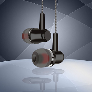 Наушники WALKER H550, микрофон, кнопка ответа, черные