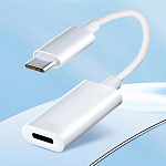 Адаптер WALKER WA-025 Type-C - для Lightning,  белый