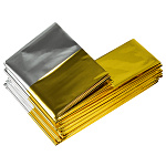Термоодеяло AMFOX, серебряно-золотое