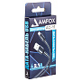 Кабель USB "AMFOX" C11, 2.1А, Lightning, черный