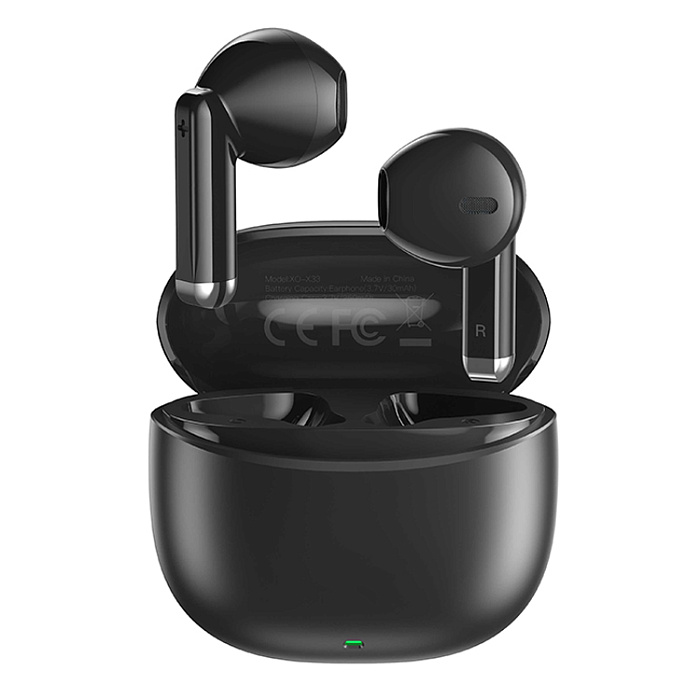 Наушники TWS X33, вкладыши, черные (-)