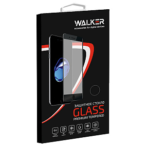 Стекло WALKER антишпионское для Apple iPhone 15 "5D", черное