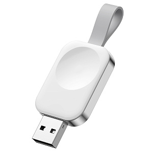 ЗУ беспроводное CX019, портативное, USB, для Apple Watch, белое (-)