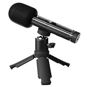 Беспроводной микрофон WALKER WRM-73, петличный, в кейсе,  мини-трипод, Type-C, черный