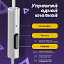 Наушники WALKER H905, вкладыши, микрофон, кнопка ответа, белые