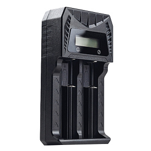 ЗУ WALKER  WH-16 для аккумуляторных батареек (3.7В, 1.2В), для 2 АКБ, черное