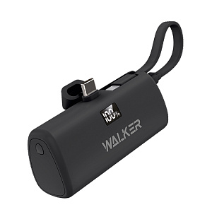Power Bank Walker WB-965 Mini, 20Вт, 5000 mAh, Li-Pol, Type-Cх2, поддержка PD, (уценка)
