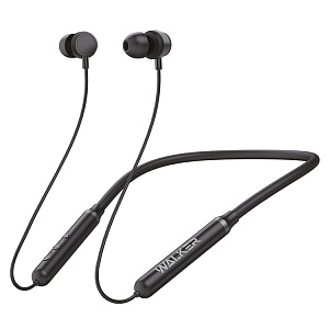 Наушники WALKER  WBT-25, Bluetooth, черные, (мят упак)