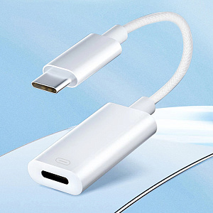 Адаптер WALKER WA-025 Type-C - для Lightning,  белый