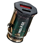 АЗУ WALKER  WCR-61, 3А, 30Вт, USB/Type-C, поддержка QC+PD, черное