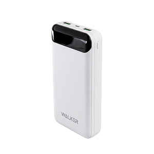 Power Bank Walker WB-525, 20000 mAh, Li-Pol, 22.5W, поддержка QC+PD, белый