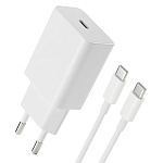 СЗУ L126, 20Вт, Type-C, поддержка QC+PD, + кабель Type-C, белое (-)