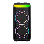 Колонка NDR-815, ,Bluetooth,69,5см,дин.2шт./8",50Вт, беспр.микрофон, подсветка, черная