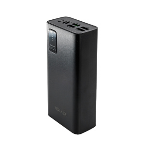 Power Bank Walker WB-730, 30000 mAh, Li-Pol, 22.5W, поддержка QC+PD, черный