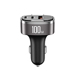 АЗУ CC61, 100Вт, для Lightning/USB/Type-C, черное (-)