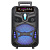 Колонка NDR-P55, Bluetooth, 38см, дин.1шт/8", 20Вт, пульт, микрофон, подсветка, черная, (уценка)