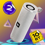 Колонка WALKER WSP-110, Bluetooth, 5Вт*2, стереопара TWS, серая