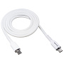 Кабель USB "WALKER" C795, 60W, Type-C-Type-C, поддержка PD, мягкий силикон, белый
