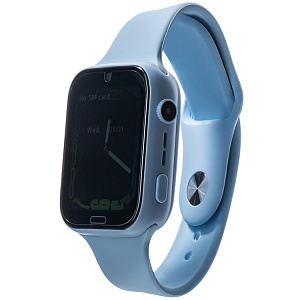 Смарт-часы H140, диаг 1,83', SIM-карта, 650 mAh, камера, детские, голубые (мятая упак)