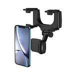 Автодержатель C070, на зеркало заднего вида, с зажимом, черный (-)