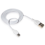 Кабель USB NB-103, 2.1А, Micro USB, белый (+/-)