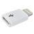 Адаптер WALKER переходник IP -- micro USB №1 пластиковый