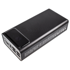 Power Bank PR-124, 40000 mAh, 2A, дисплей, черный (-)